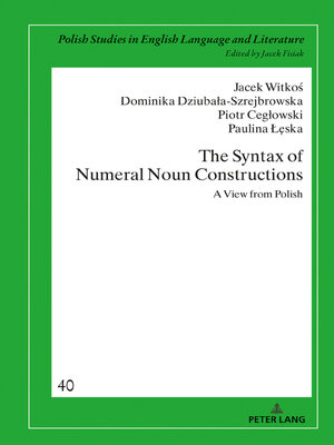 cover image of The Syntax of Numeral Noun Constructions